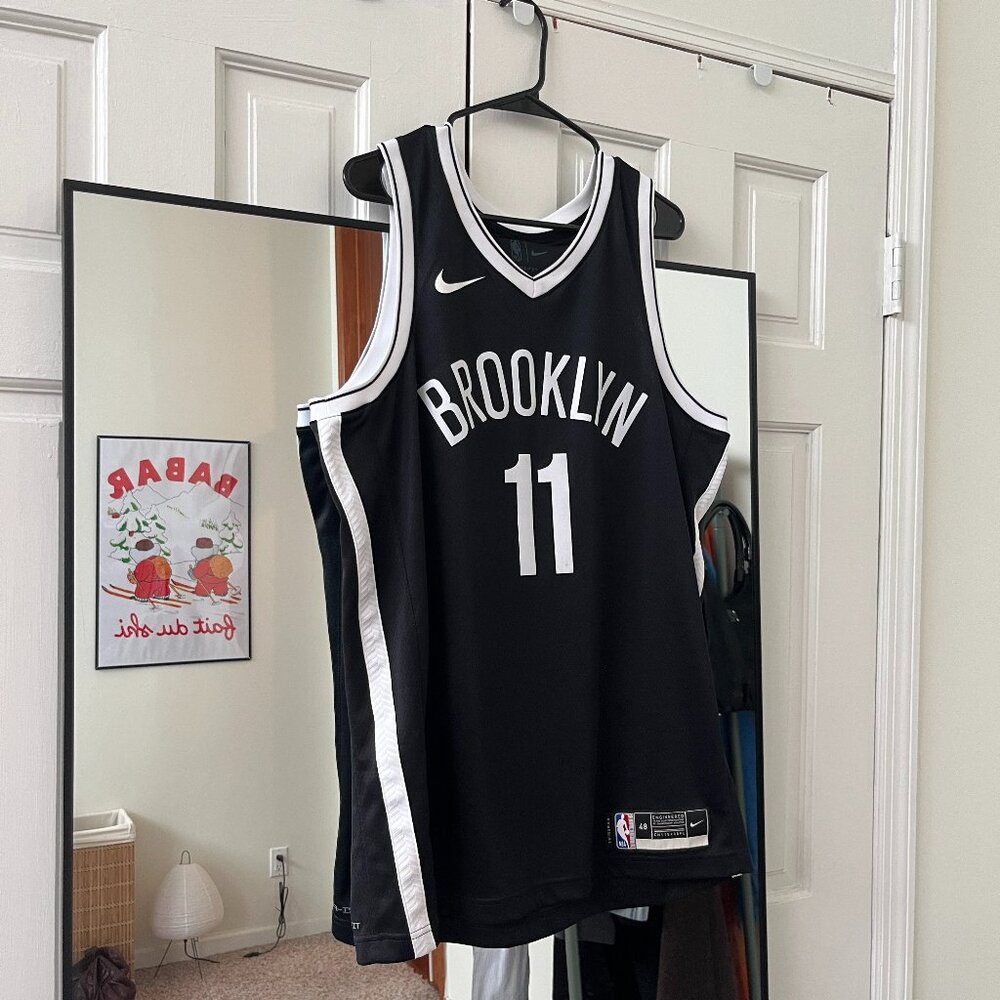 NBA Kyrie Irving Brooklyn Nets Fanatics Authentic #11 Black Jersey